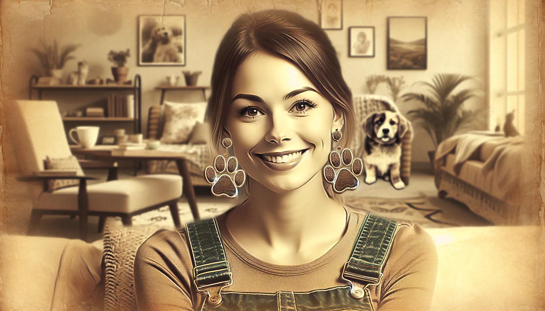 Dog earrings