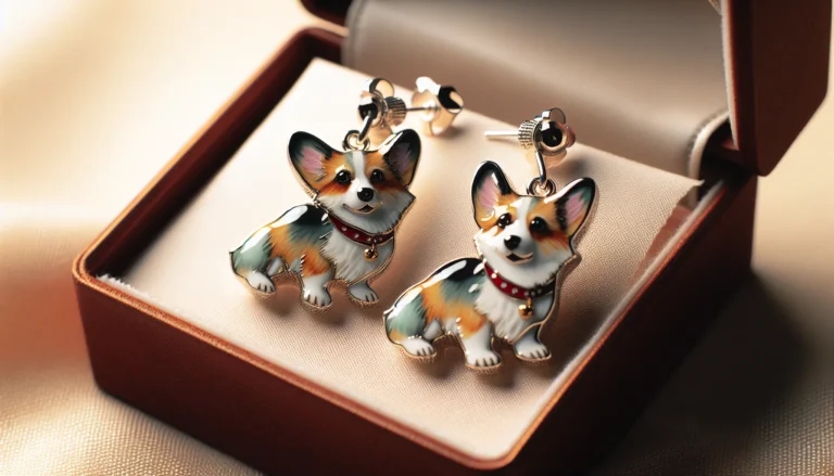 Corgi earrings